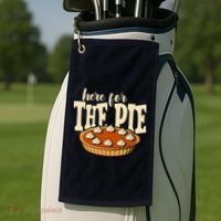 Here For The Pie Thanksgiving Holiday Golf Towel thumb 2