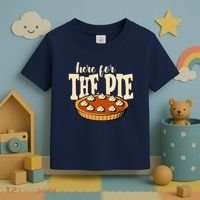 Here For The Pie Thanksgiving Holiday Toddler T-Shirt thumb 3