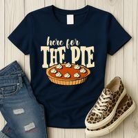 Here For The Pie Thanksgiving Holiday Women's T-Shirt thumb 3