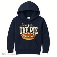 Here For The Pie Thanksgiving Holiday Kids Hoodie thumb 0