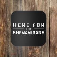 Here For The Shenanigans Irish Ireland St. Patrick's Day Coaster thumb 0