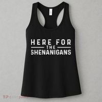 Here For The Shenanigans Irish Ireland St. Patrick's Day Women's Tank Top thumb 3
