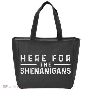 Here For The Shenanigans Irish Ireland St. Patrick's Day Tote Bag