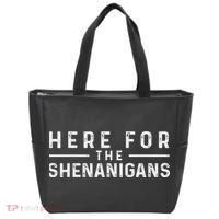 Here For The Shenanigans Irish Ireland St. Patrick's Day Tote Bag thumb 0