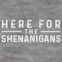 Here For The Shenanigans Irish Ireland St. Patrick's Day Women's Racerback Cropped Tank thumb 2