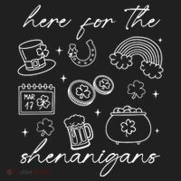 Here For The Shenanigans St Patricks Day Women's Sweatshirt thumb 2
