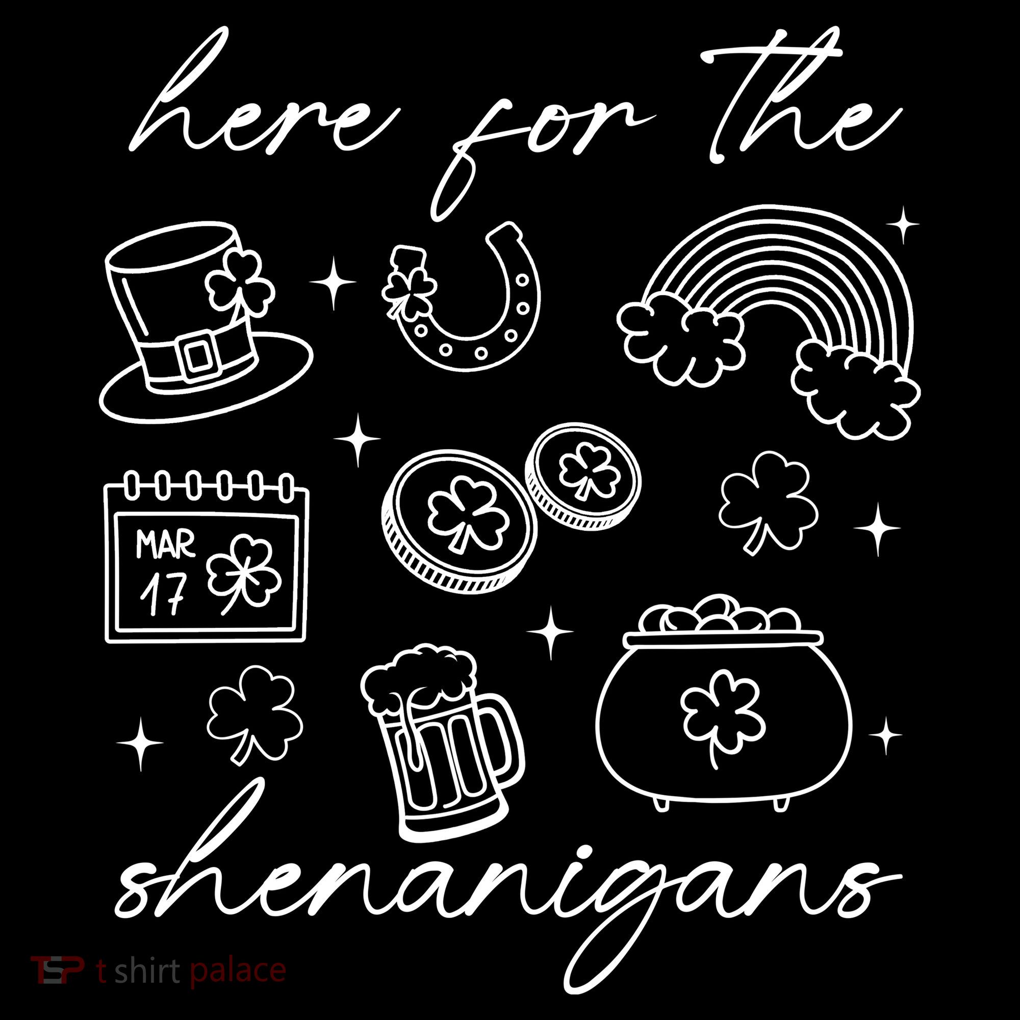 Here For The Shenanigans St Patricks Day Toddler Hoodie