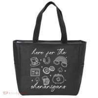 Here For The Shenanigans St Patricks Day Tote Bag thumb 0
