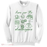 Here For The Shenanigans St Patricks Day Sweatshirt thumb 0