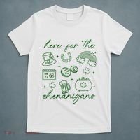 Here For The Shenanigans St Patricks Day T-Shirt thumb 5