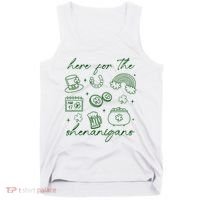 Here For The Shenanigans St Patricks Day Tank Top thumb 0