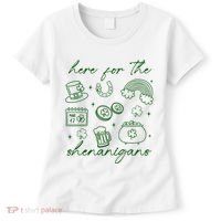 Here For The Shenanigans St Patricks Day Women's T-Shirt thumb 0