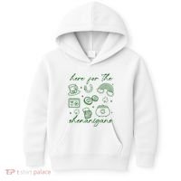 Here For The Shenanigans St Patricks Day Kids Hoodie thumb 0