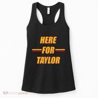 Here For Taylor Football Sports Fan Women's Tank Top thumb 0