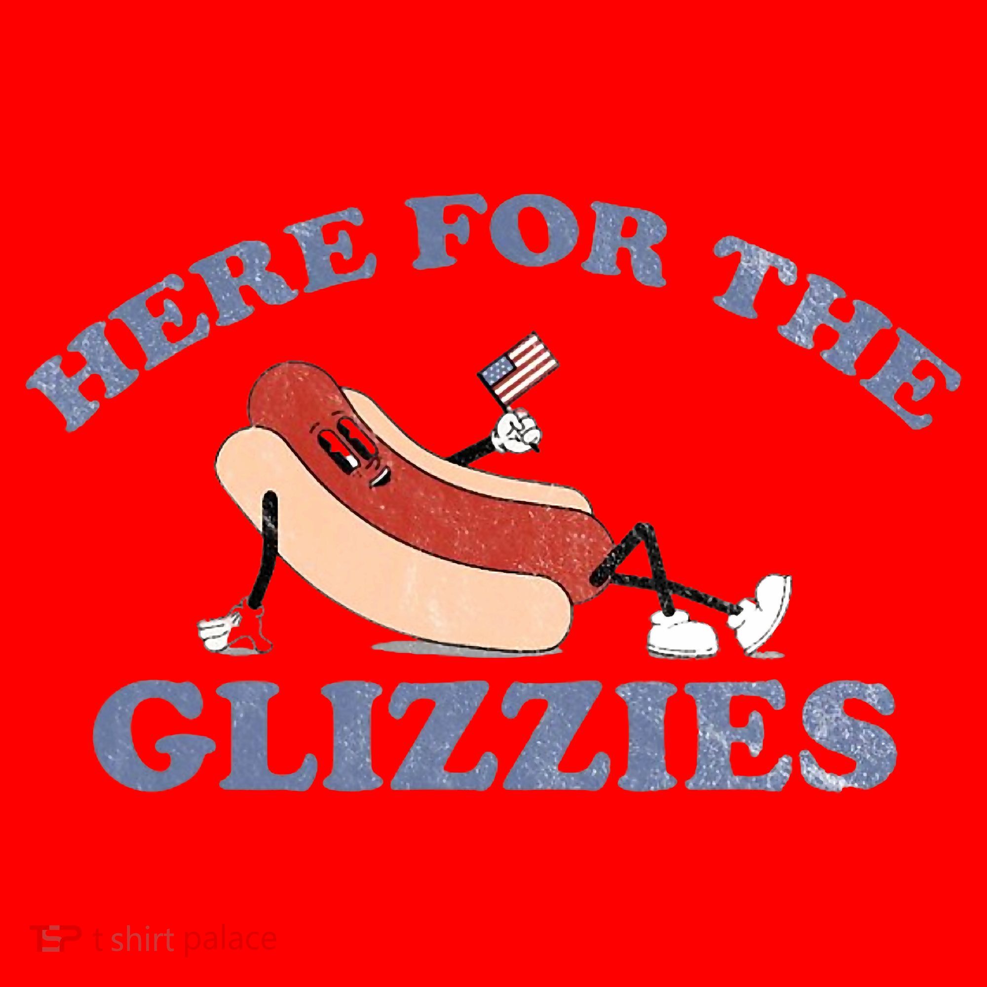 Here For The Glizzies 4th Of July Santa Hat