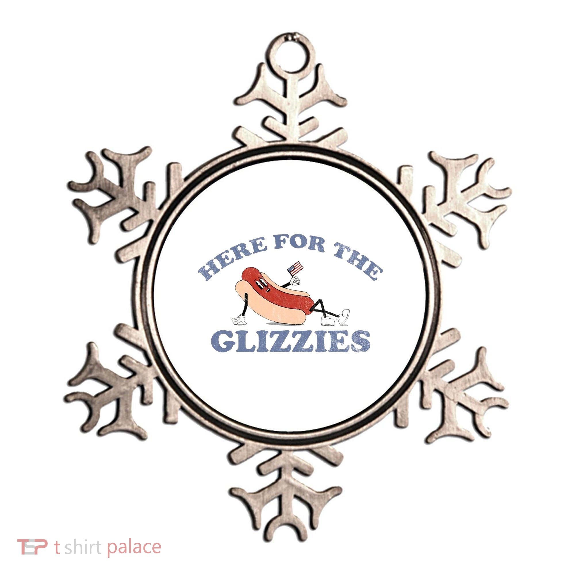 Here For The Glizzies 4th Of July Ornament