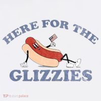 Here For The Glizzies 4th Of July Baby Bodysuit thumb 2