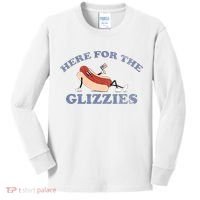 Here For The Glizzies 4th Of July Kids Long Sleeve Shirt thumb 0