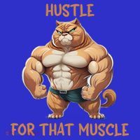 Hustle For That Muscle Cat Weightlifting Bodybuilding Gym Gift Visor thumb 3