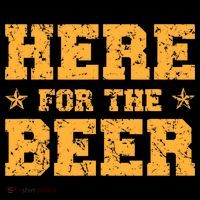 Here For The Beer Funny Drinking College Party Coaster thumb 2