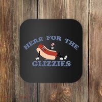Here For The Glizzies 4th Of July Coaster thumb 0
