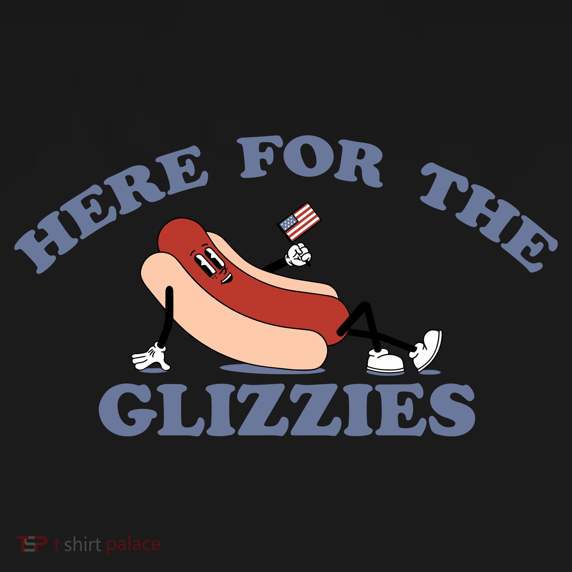 Here For The Glizzies 4th Of July Toddler Hoodie