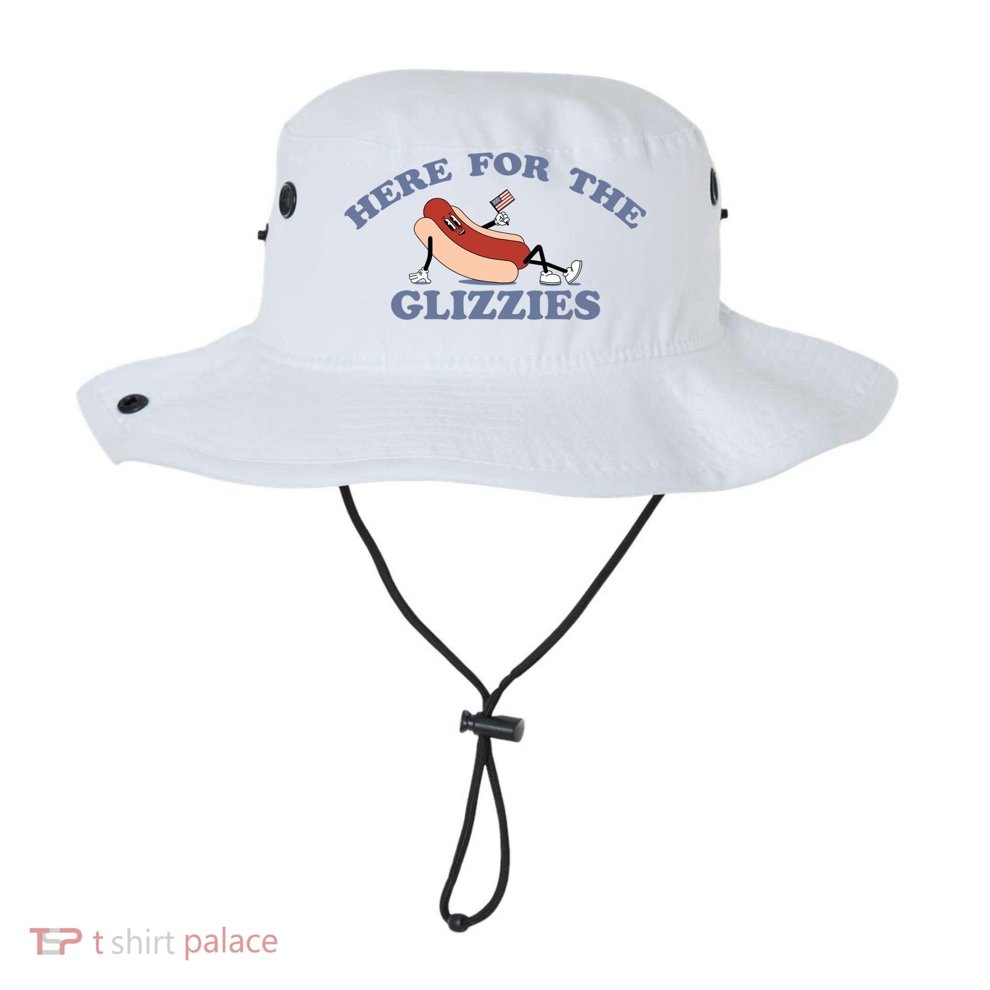 Here For The Glizzies 4th Of July Bucket Hat