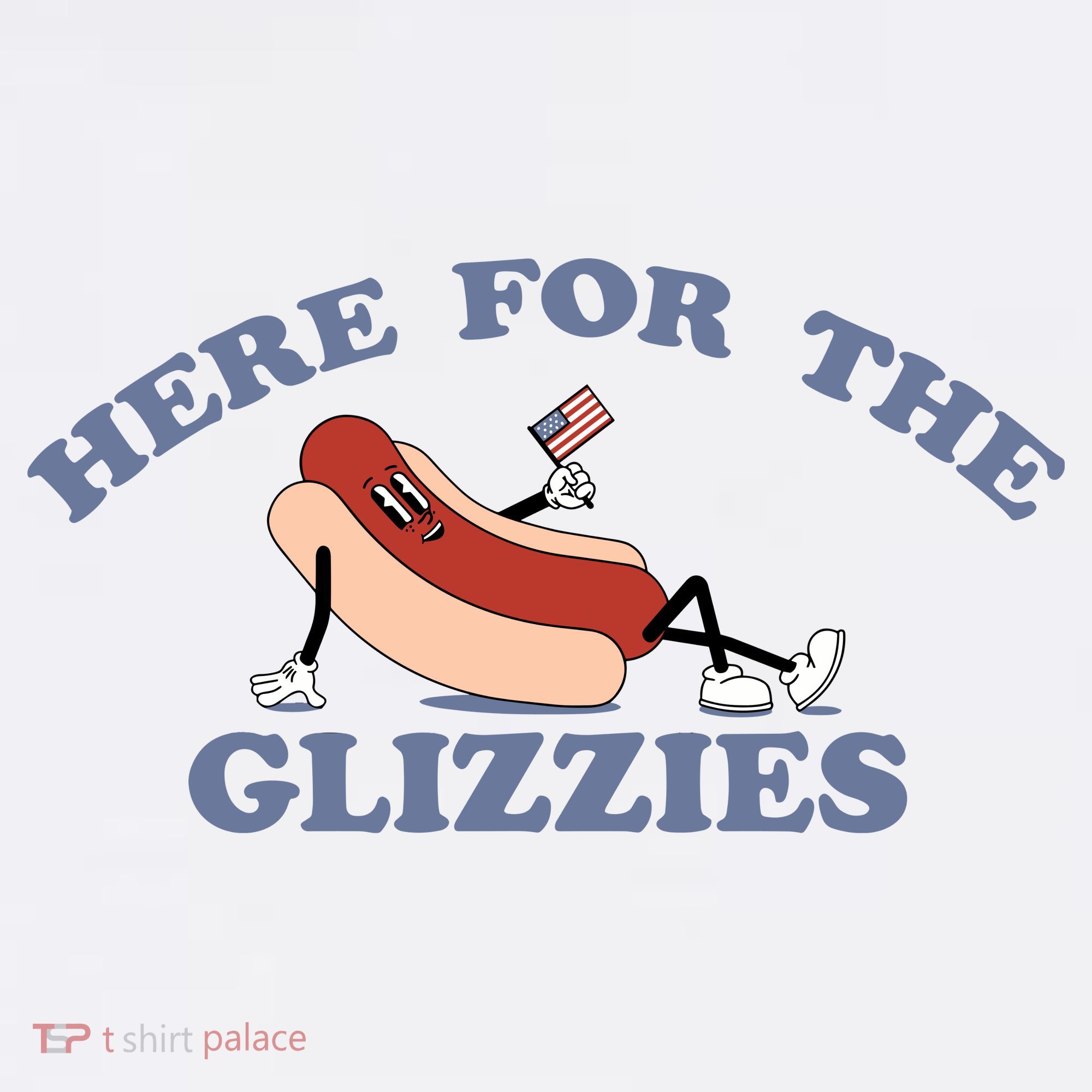 Here For The Glizzies 4th Of July Baby Bodysuit