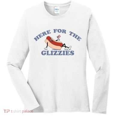 Here For The Glizzies 4th Of July Women's Long Sleeve Shirt