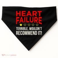 Heart Failure Terrible Hearts Disease Awareness Graphic Gift USA-Made Doggie Bandana thumb 0