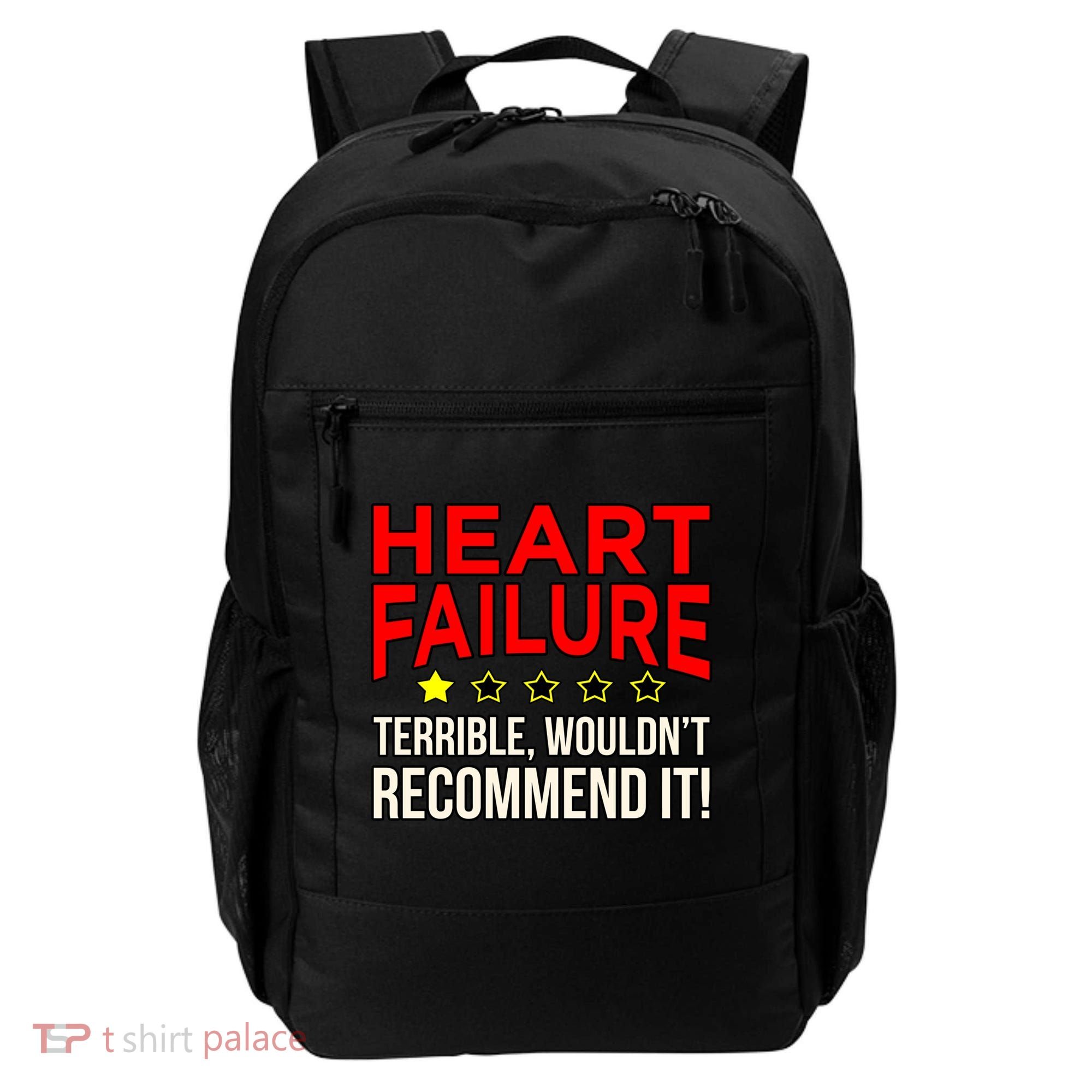 Heart Failure Terrible Hearts Disease Awareness Graphic Gift Backpack