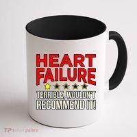 Heart Failure Terrible Hearts Disease Awareness Graphic Gift Coffee Mug thumb 1