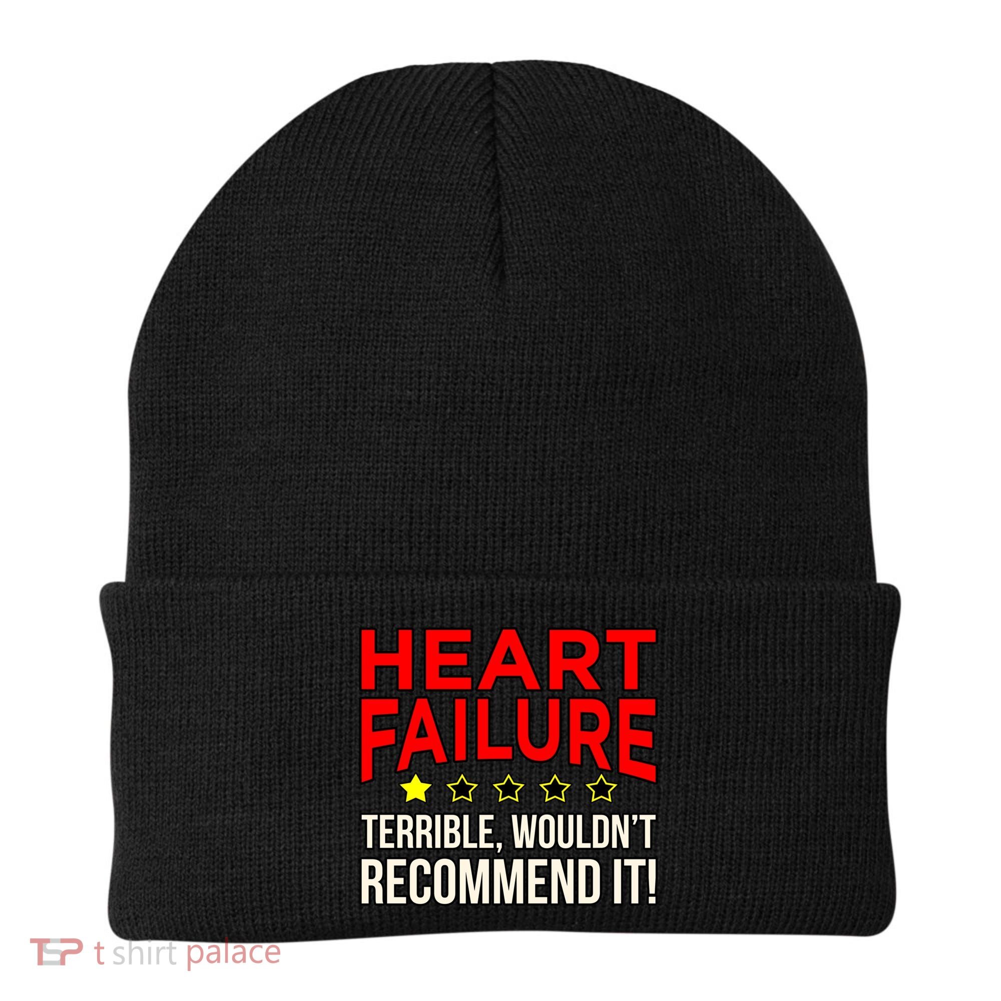 Heart Failure Terrible Hearts Disease Awareness Graphic Gift Beanie