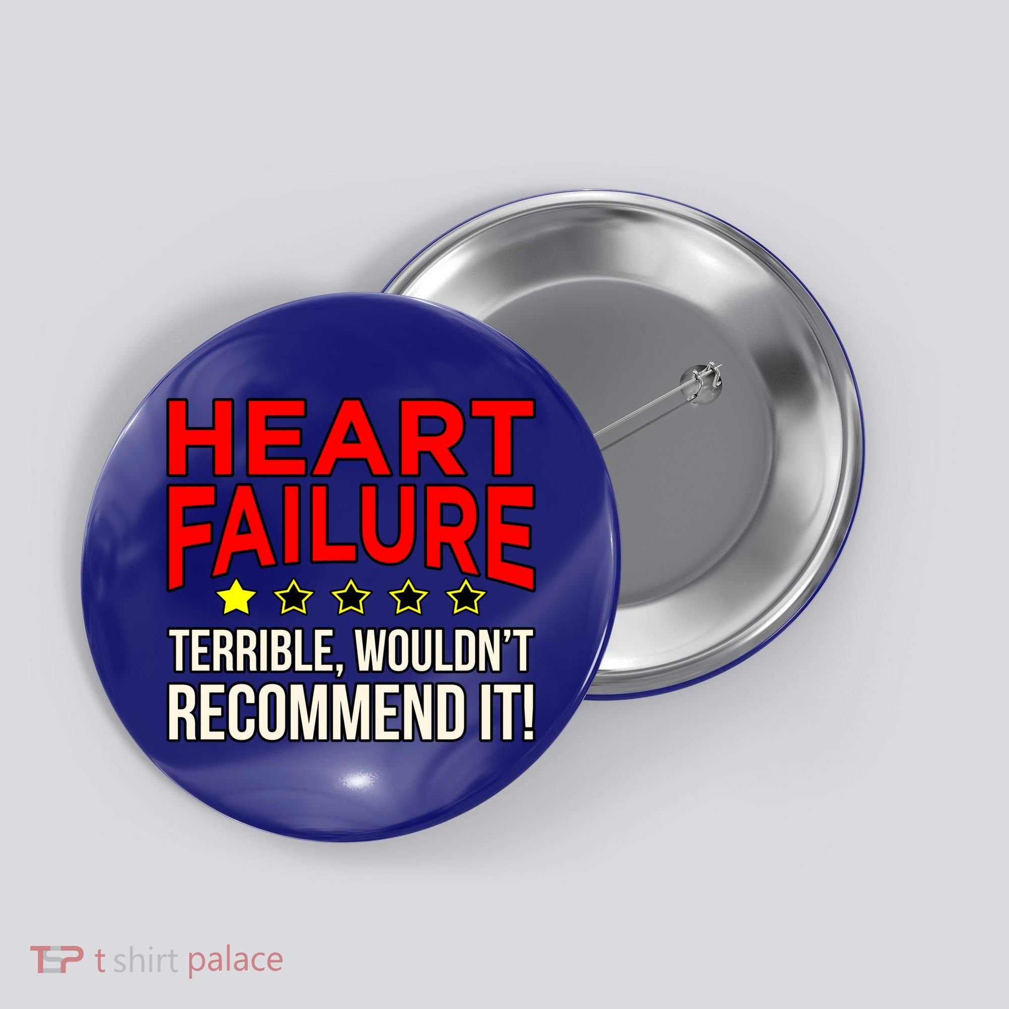 Heart Failure Terrible Hearts Disease Awareness Graphic Gift Button