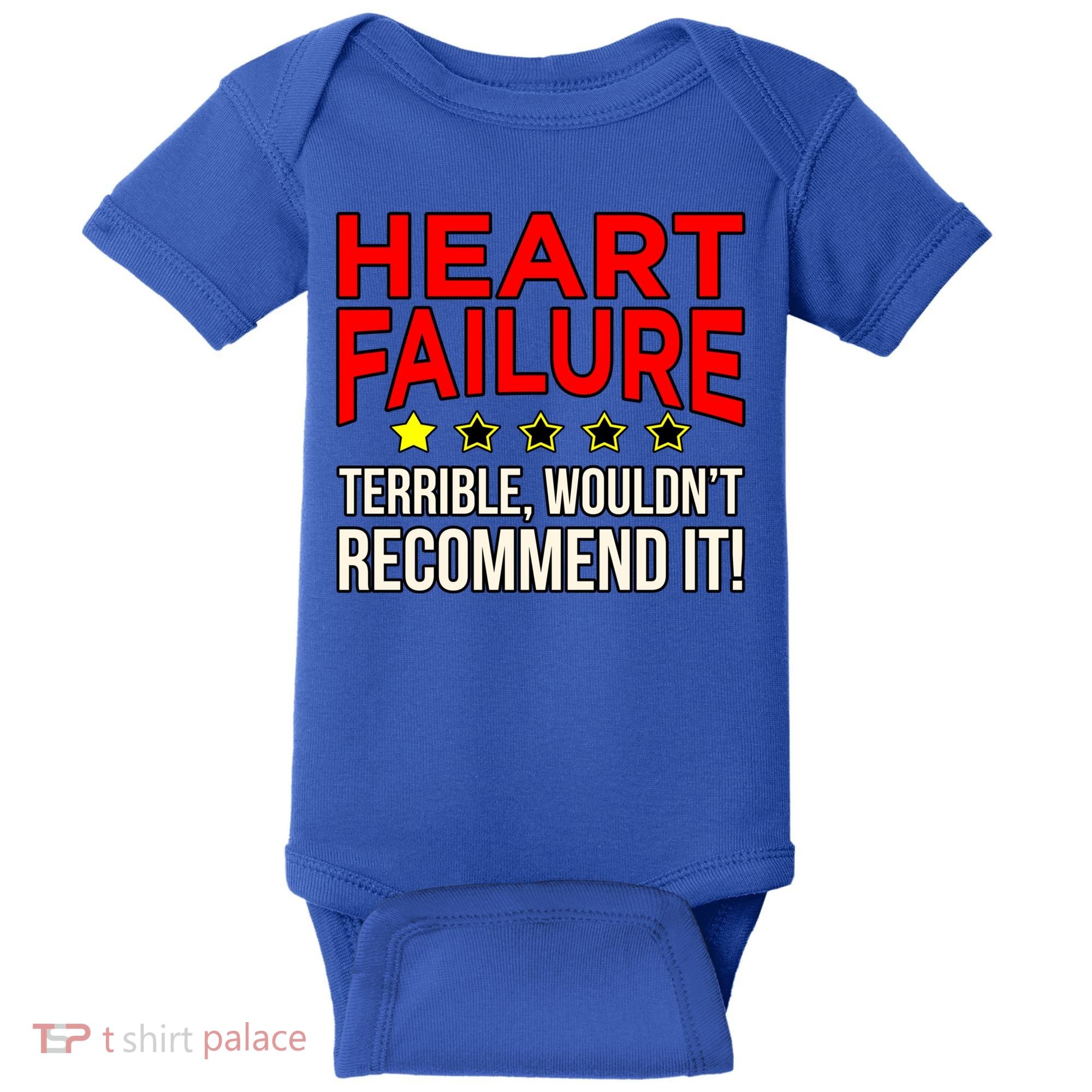 Heart Failure Terrible Hearts Disease Awareness Graphic Gift Baby Bodysuit