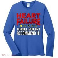 Heart Failure Terrible Hearts Disease Awareness Graphic Gift Women's Long Sleeve Shirt thumb 0