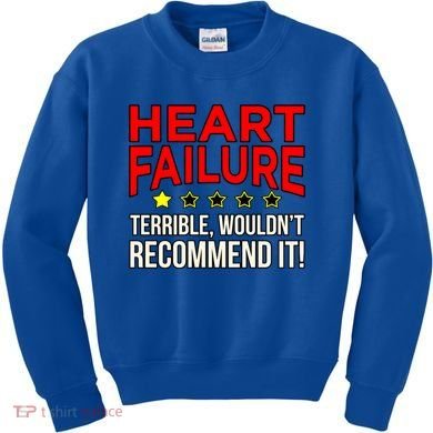 Heart Failure Terrible Hearts Disease Awareness Graphic Gift Kids Sweatshirt