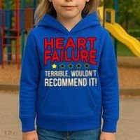 Heart Failure Terrible Hearts Disease Awareness Graphic Gift Kids Hoodie thumb 3