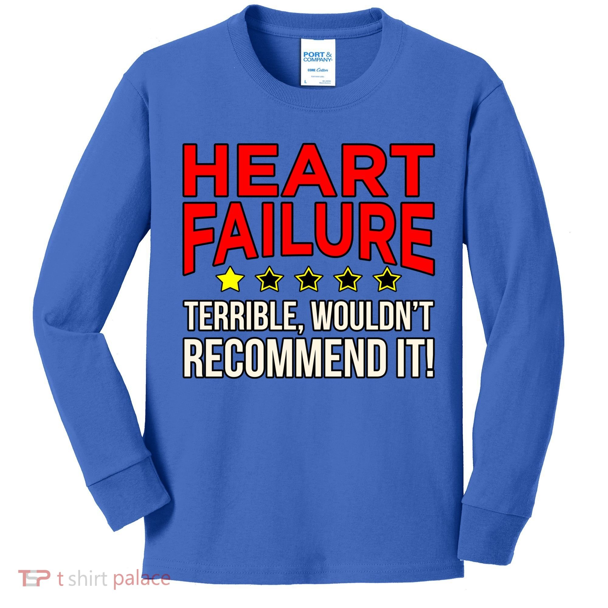 Heart Failure Terrible Hearts Disease Awareness Graphic Gift Kids Long Sleeve Shirt