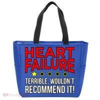 Heart Failure Terrible Hearts Disease Awareness Graphic Gift Tote Bag thumb 0