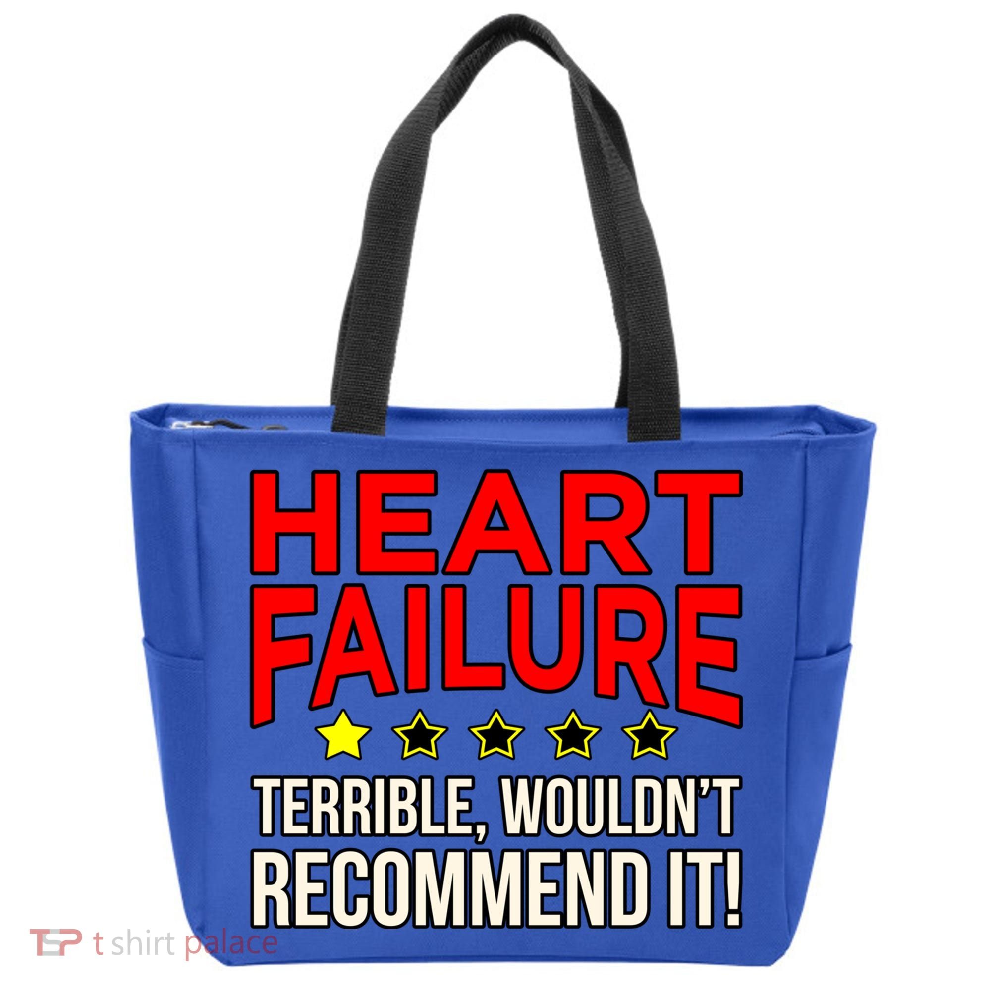 Heart Failure Terrible Hearts Disease Awareness Graphic Gift Tote Bag