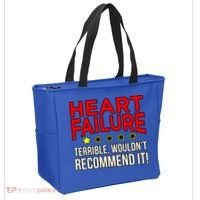 Heart Failure Terrible Hearts Disease Awareness Graphic Gift Tote Bag thumb 2
