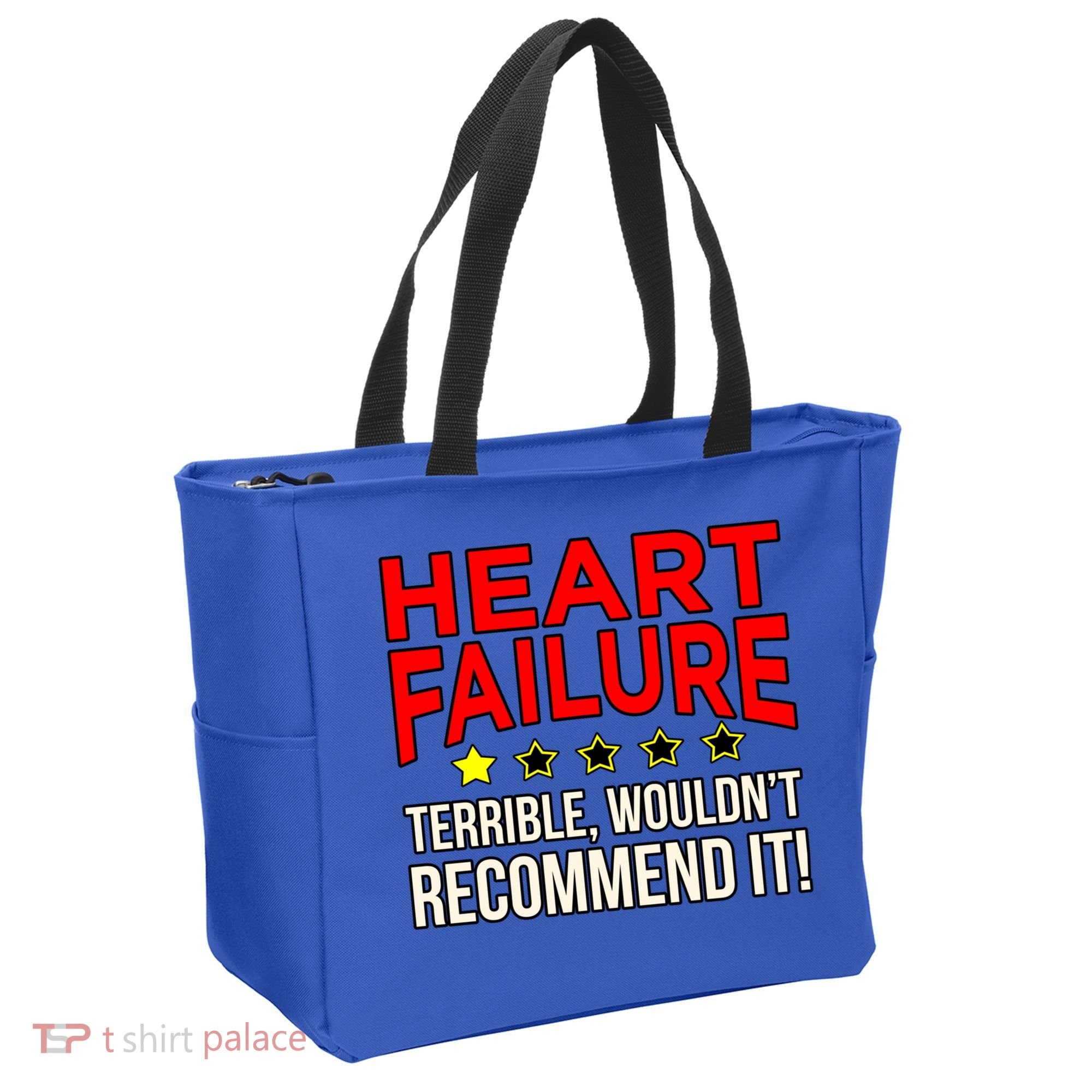 Heart Failure Terrible Hearts Disease Awareness Graphic Gift Tote Bag
