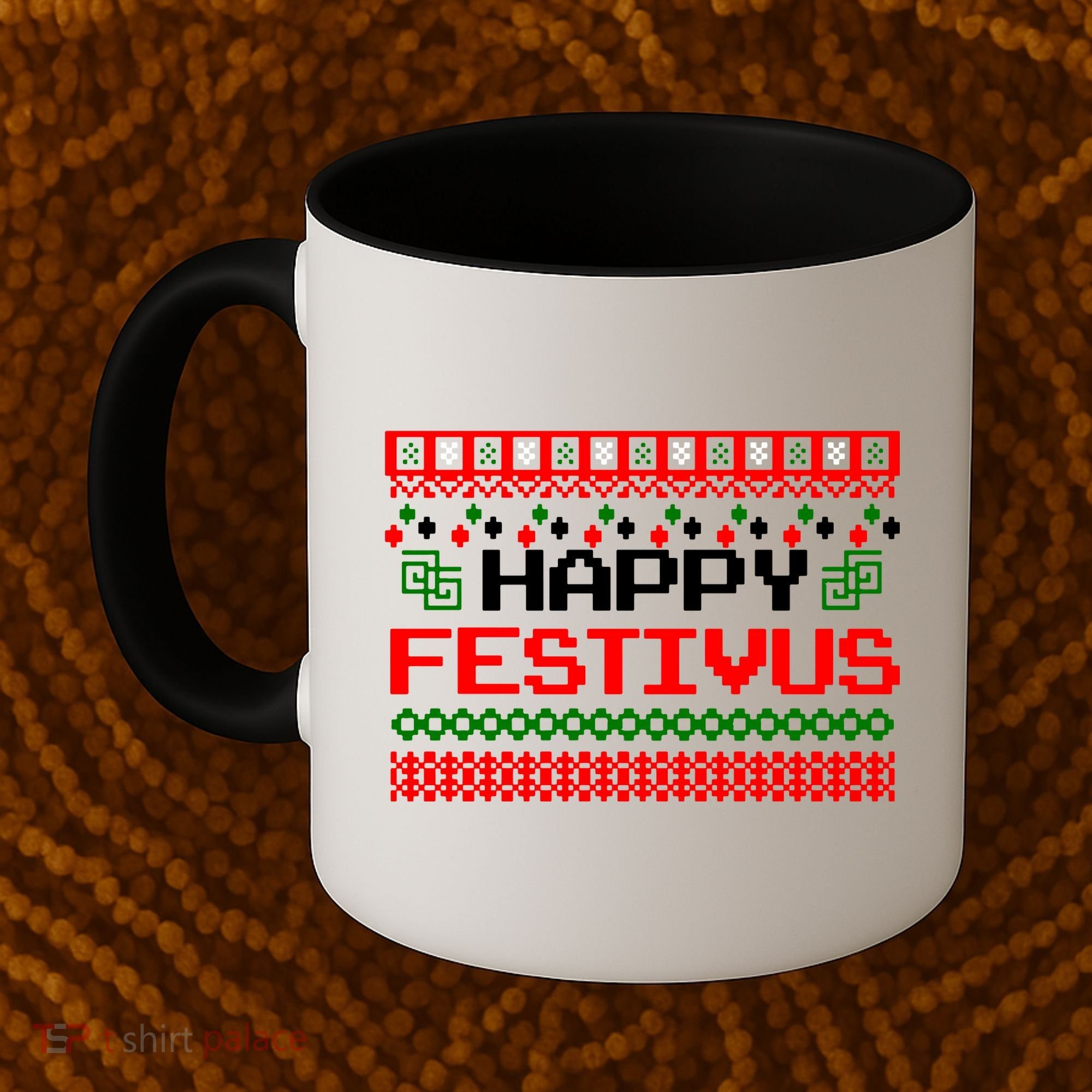 Happy Festivus Ugly Christmas Coffee Mug