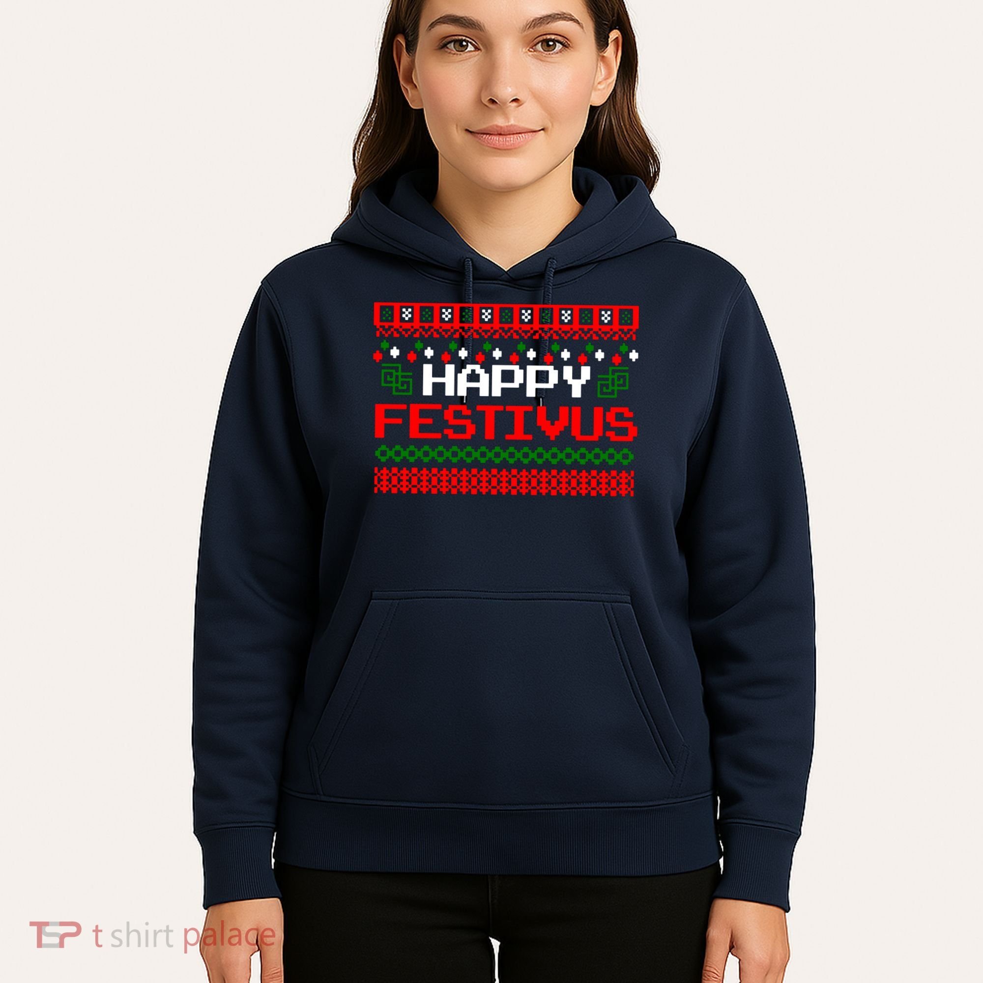 Happy Festivus Ugly Christmas Hoodie