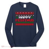 Happy Festivus Ugly Christmas Long Sleeve Shirt thumb 0
