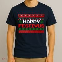 Happy Festivus Ugly Christmas T-Shirt thumb 3