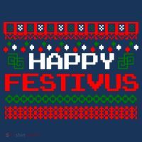 Happy Festivus Ugly Christmas T-Shirt thumb 7