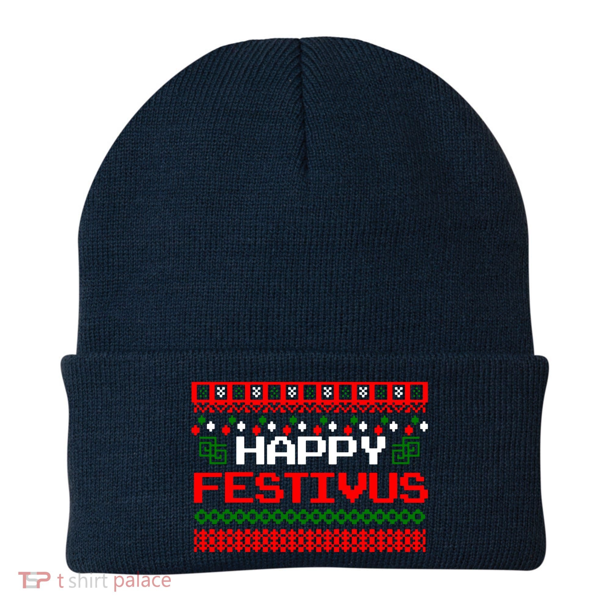 Happy Festivus Ugly Christmas Beanie