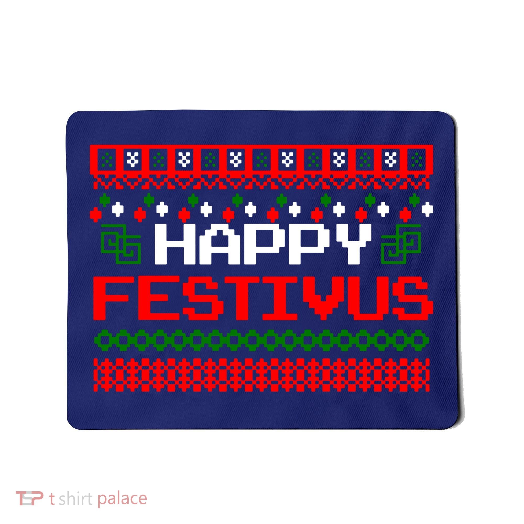 Happy Festivus Ugly Christmas Mousepad